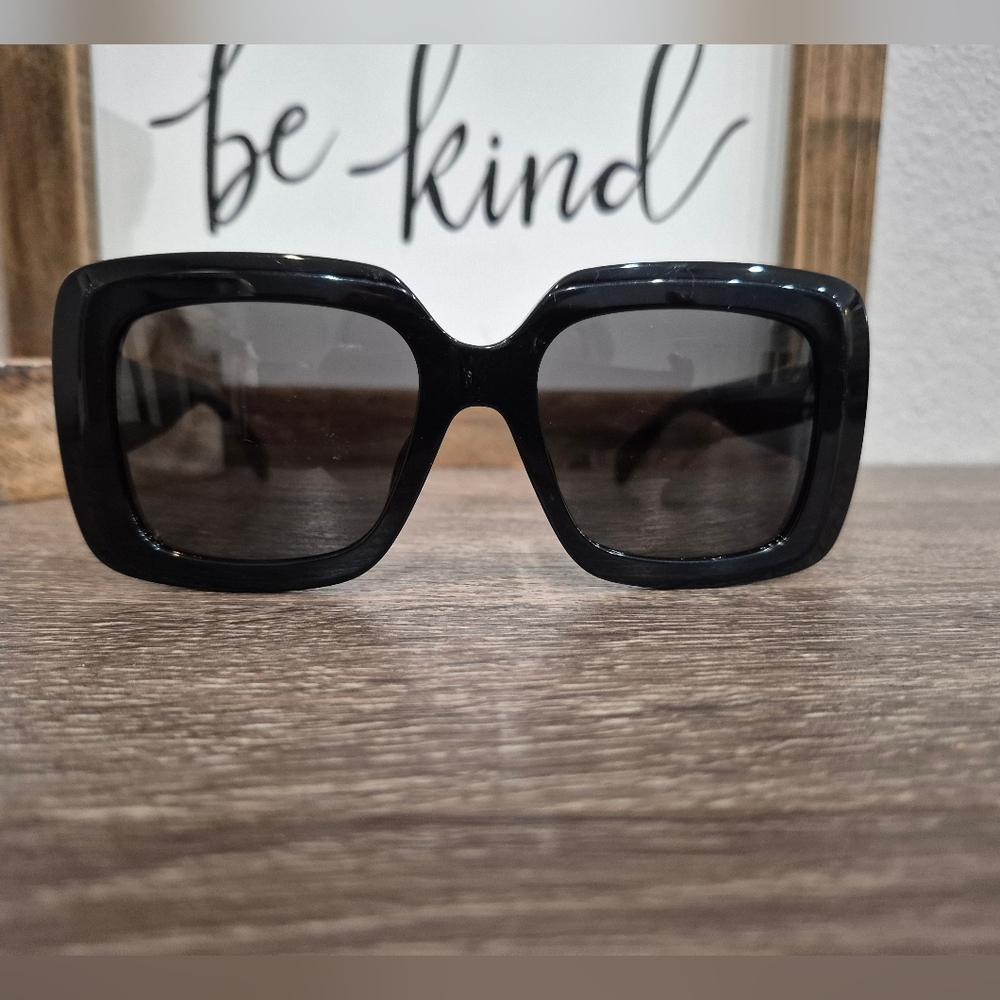 Celine Black Square Oversized Sunglasses - Picture 2 of 9